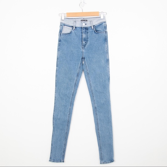 Levi's Denim - Levi’s Line 8 Color Lite Blue Block High Waisted Skinny Jeans